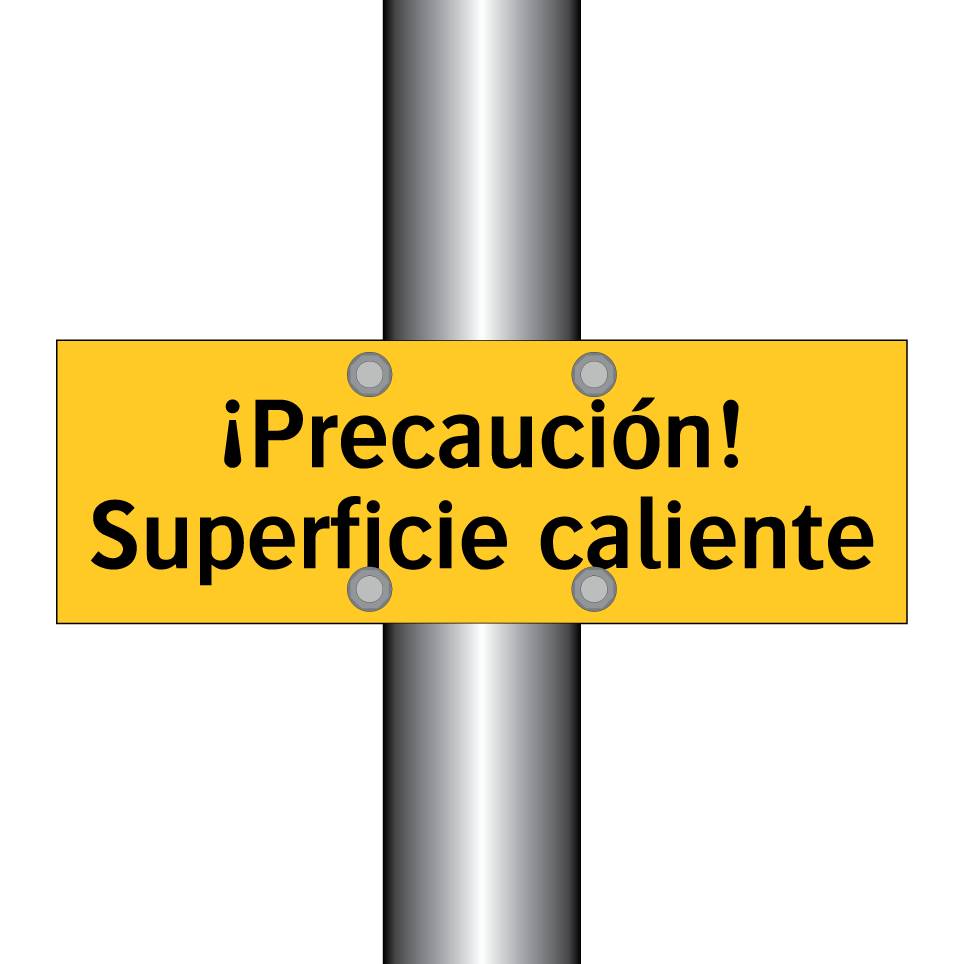 ¡Precaución! Superficie caliente