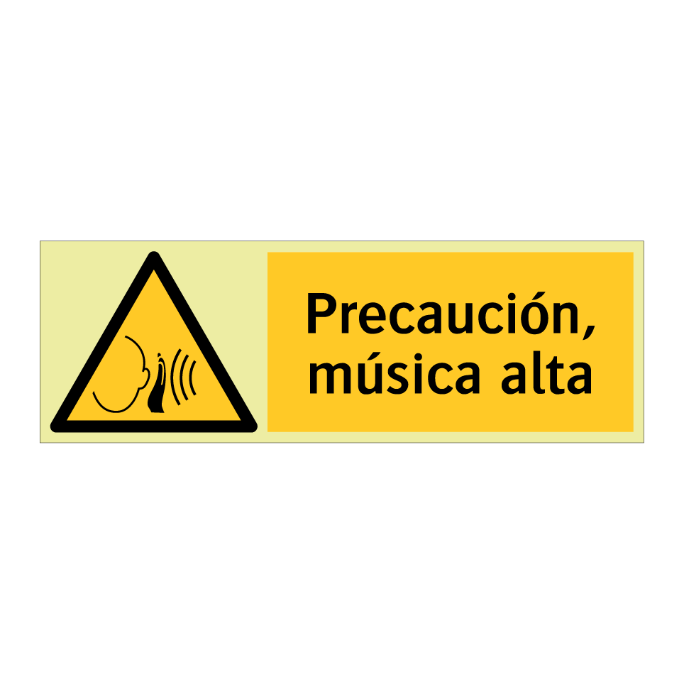 Precaución, música alta