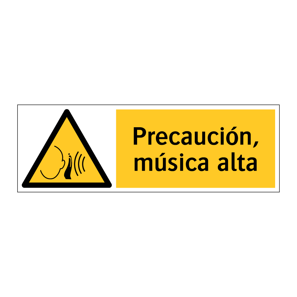 Precaución, música alta