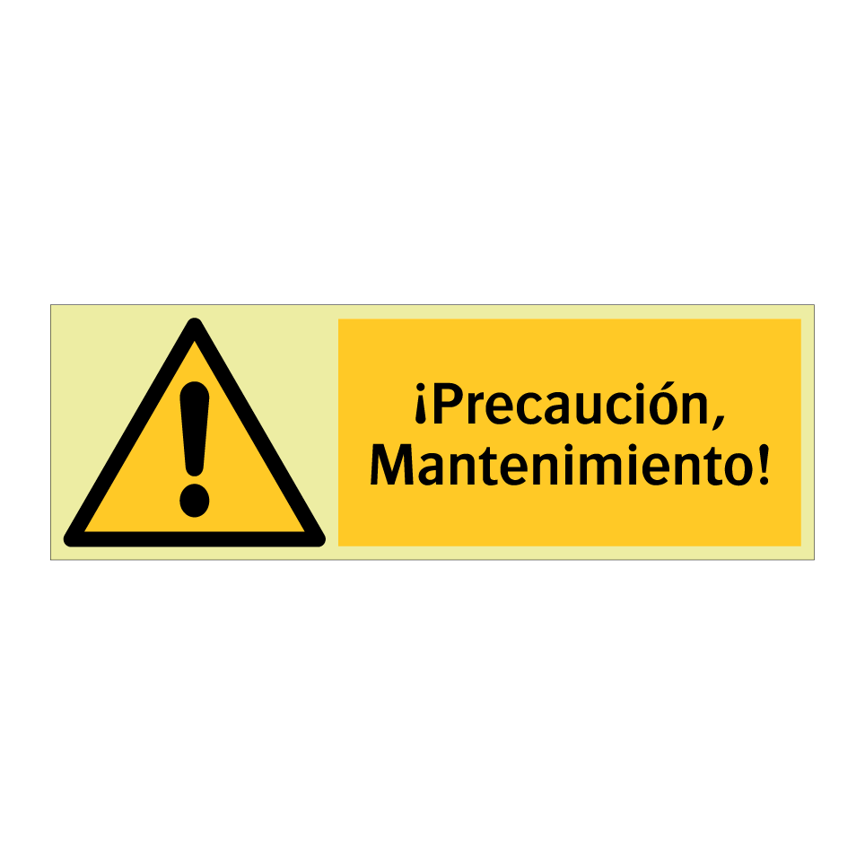 ¡Precaución, Mantenimiento!