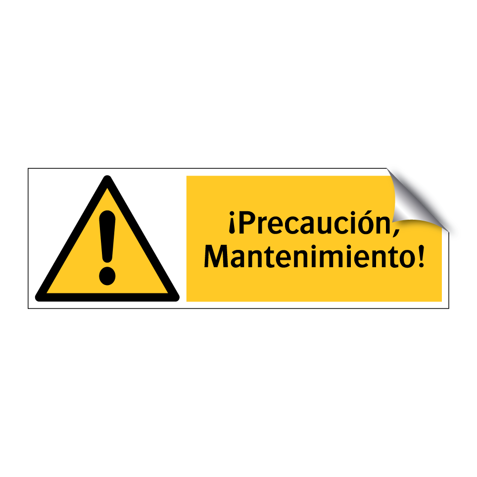 ¡Precaución, Mantenimiento!