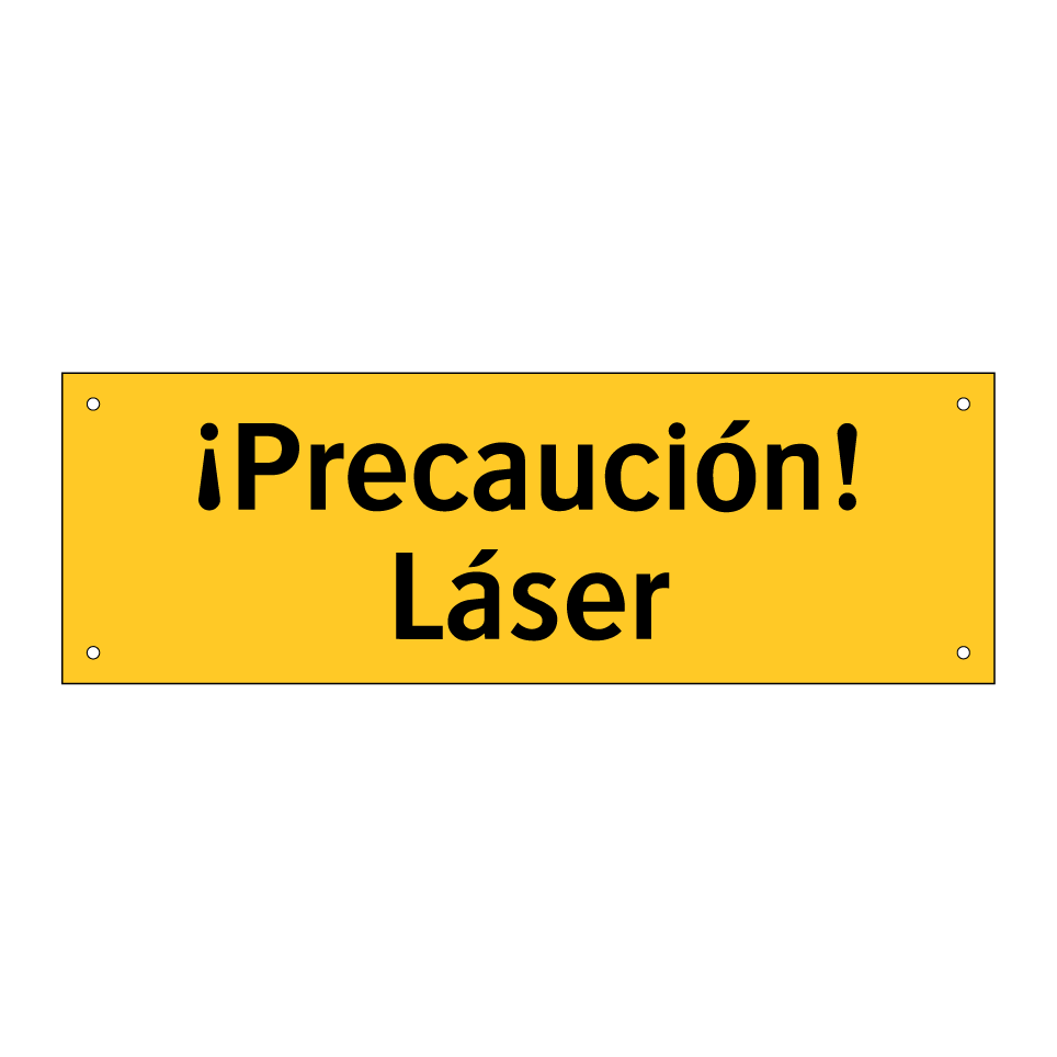 ¡Precaución! Láser