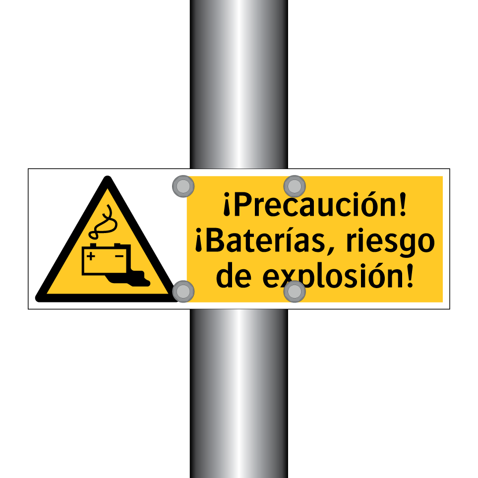 ¡Precaución! ¡Baterías, riesgo de explosión!