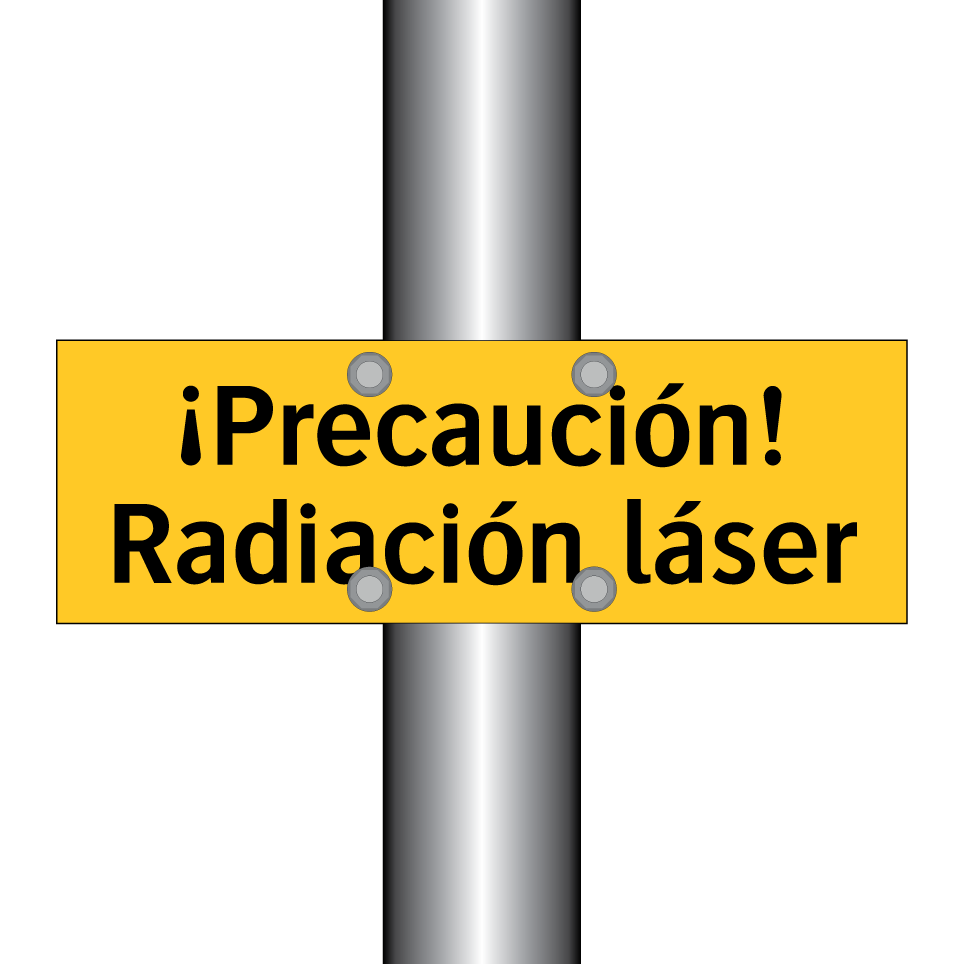 ¡Precaución! Radiación láser