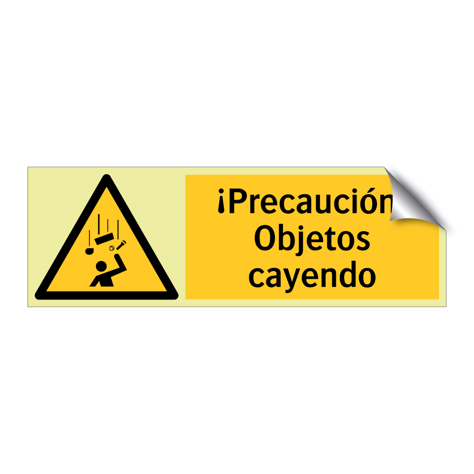 ¡Precaución! Objetos cayendo