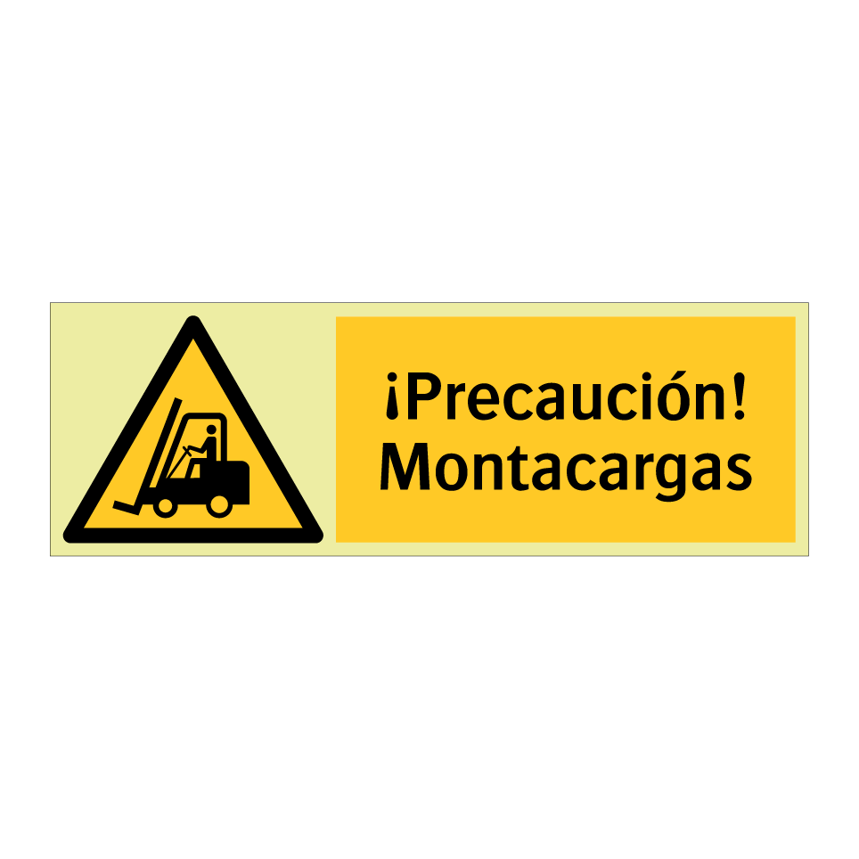¡Precaución! Montacargas