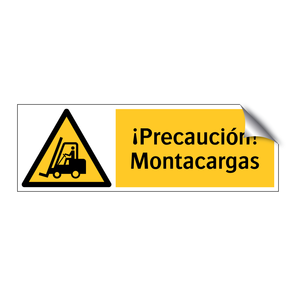 ¡Precaución! Montacargas
