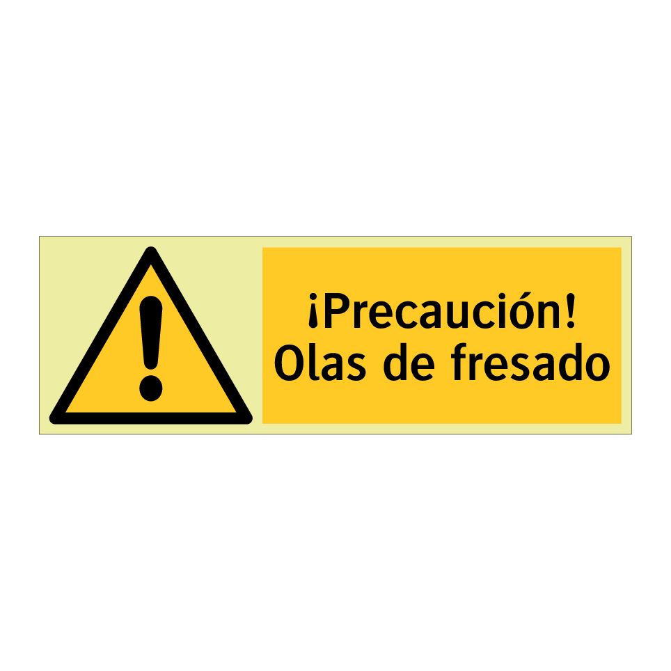 ¡Precaución! Olas de fresado