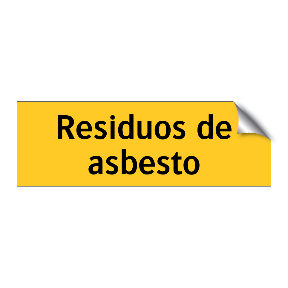 Residuos de asbesto