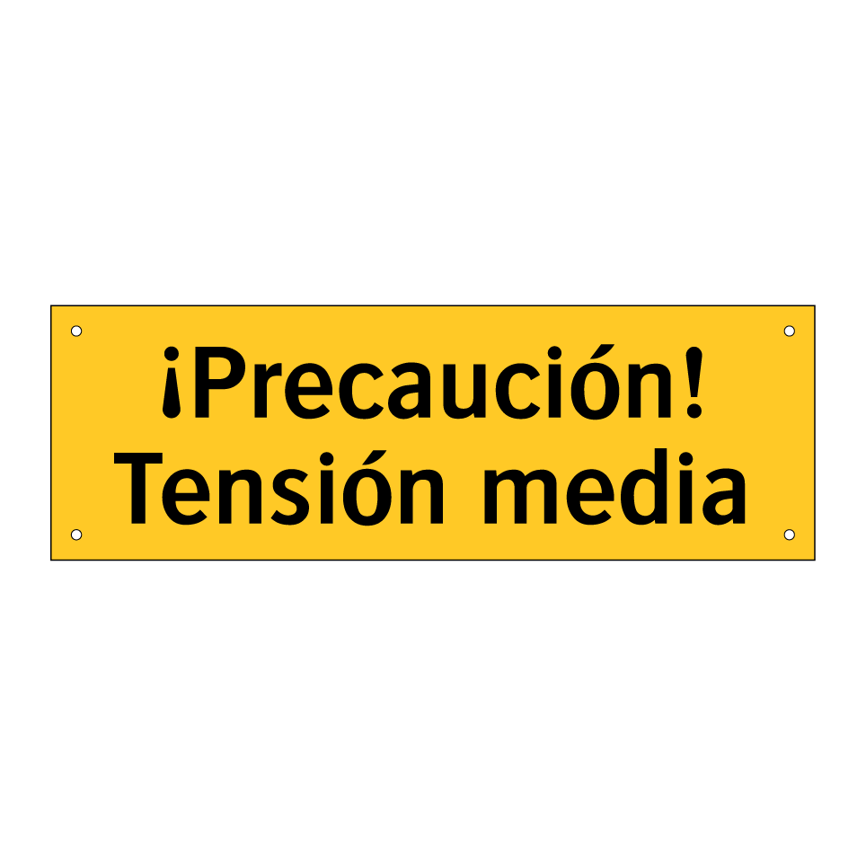 ¡Precaución! Tensión media
