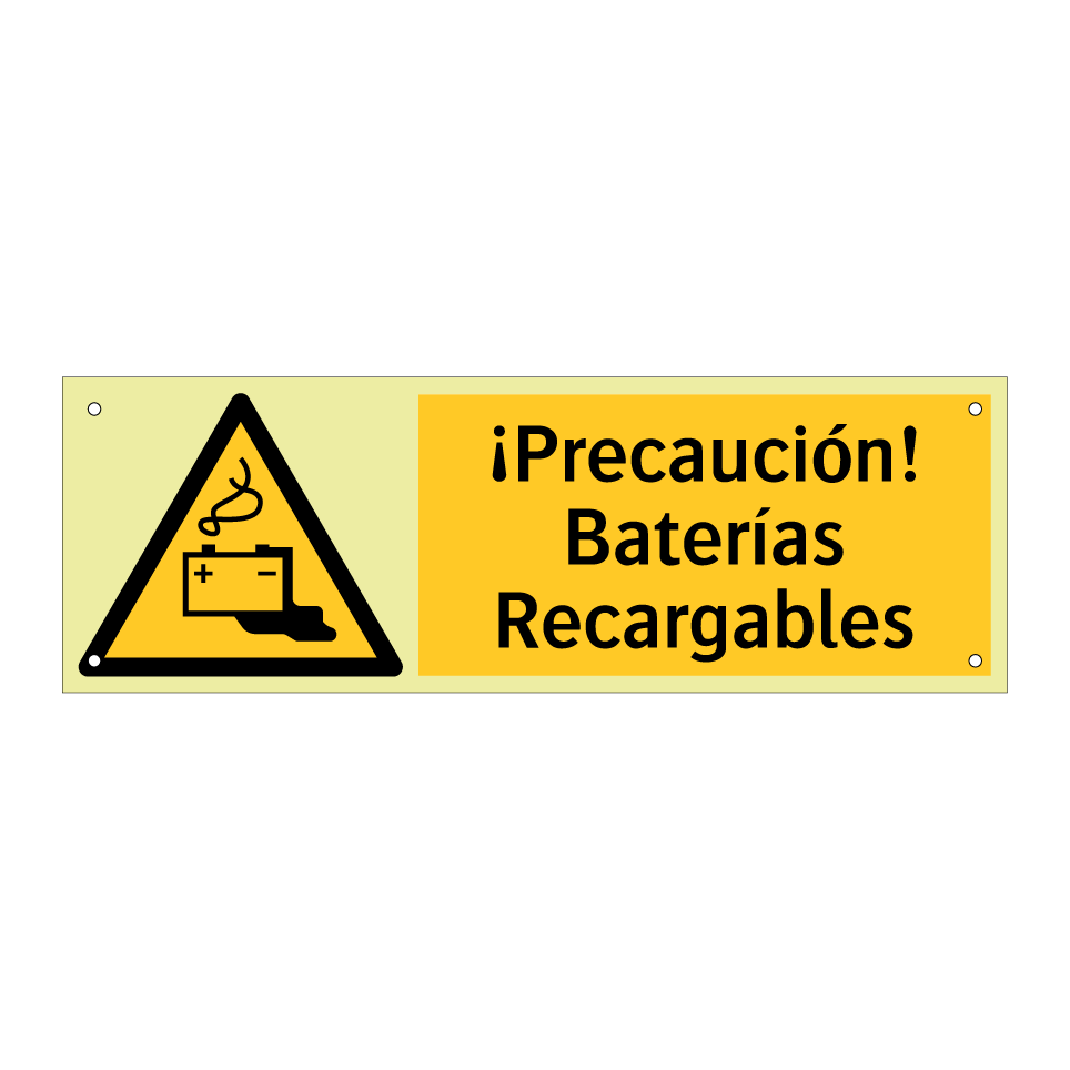 ¡Precaución! Baterías Recargables