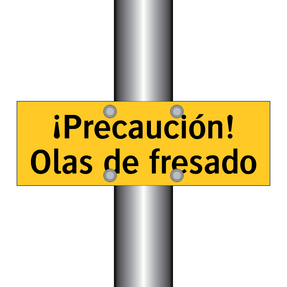 ¡Precaución! Olas de fresado
