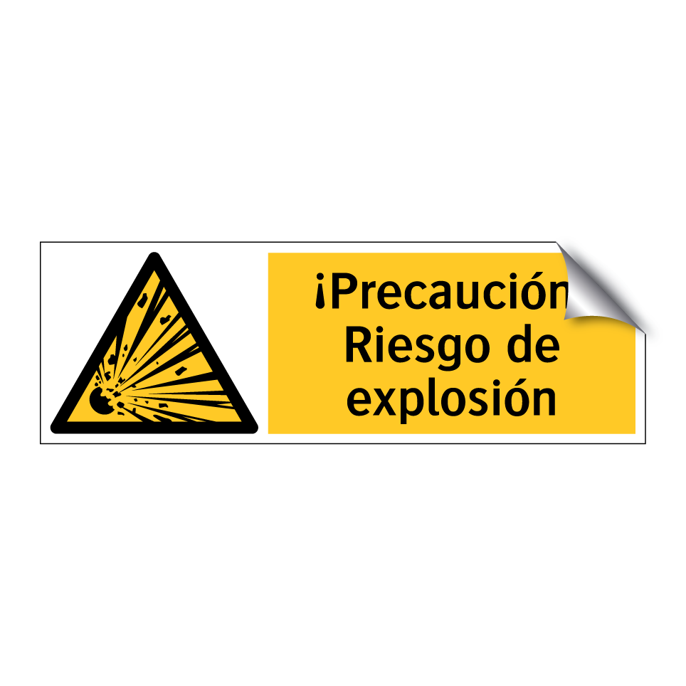 ¡Precaución! Riesgo de explosión