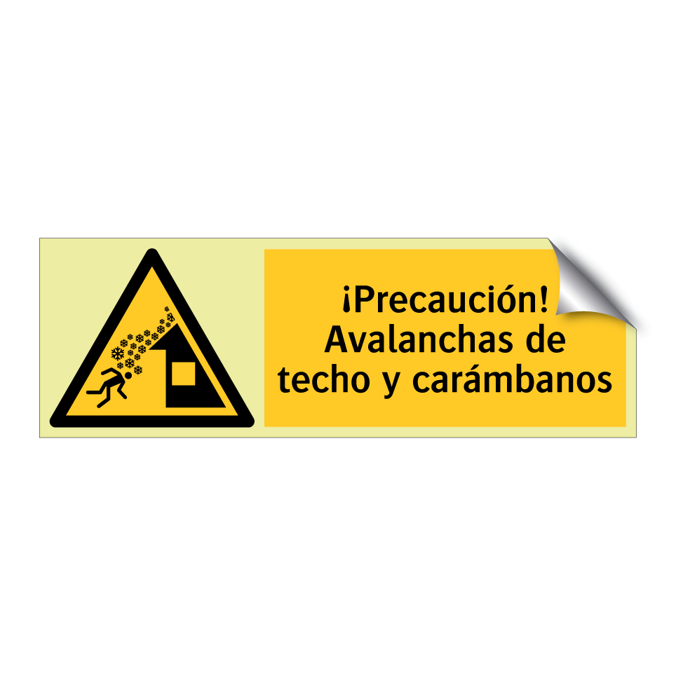 ¡Precaución! Avalanchas de techo y carámbanos