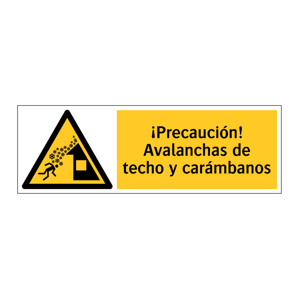 ¡Precaución! Avalanchas de techo y carámbanos