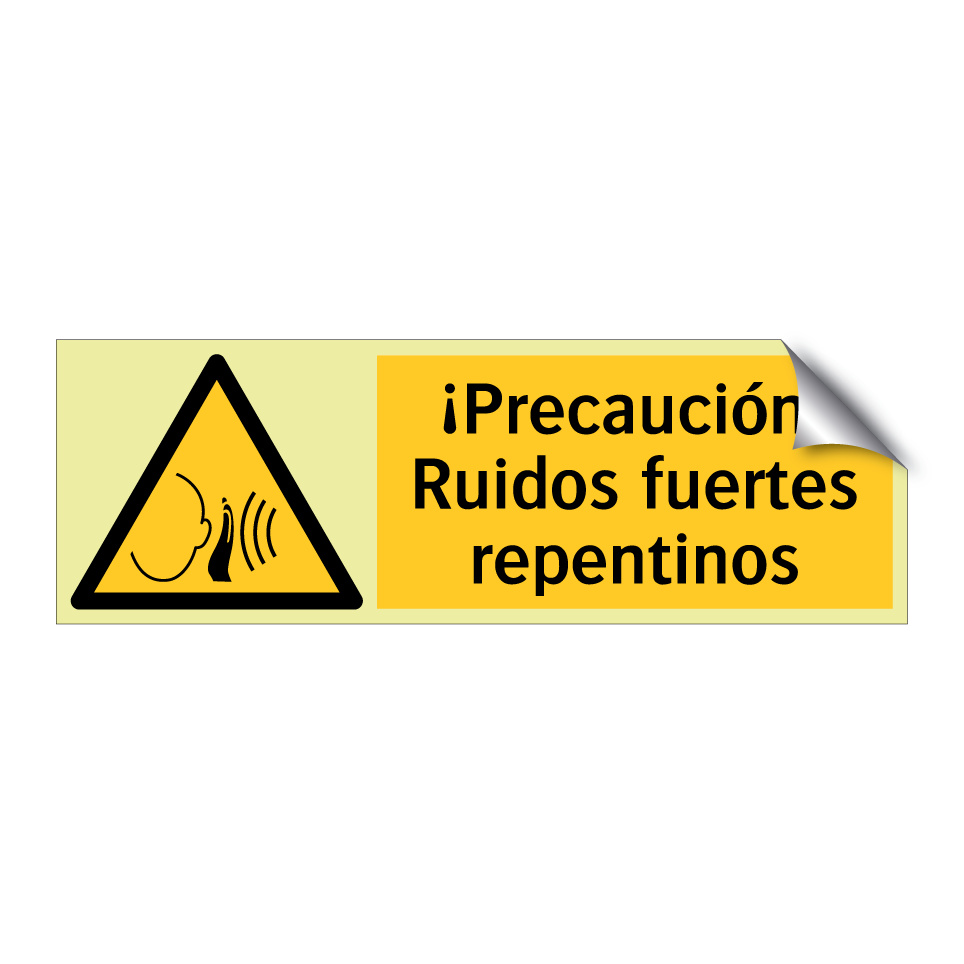 ¡Precaución! Ruidos fuertes repentinos