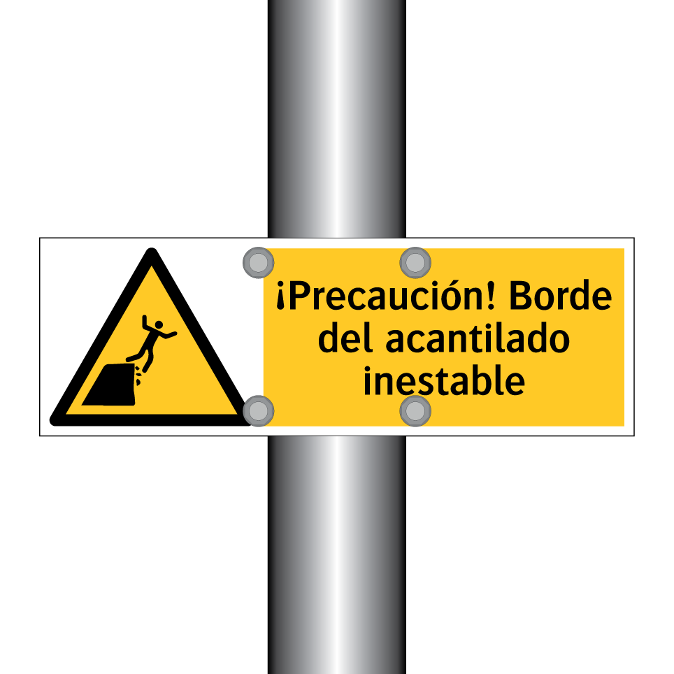 ¡Precaución! Borde del acantilado inestable