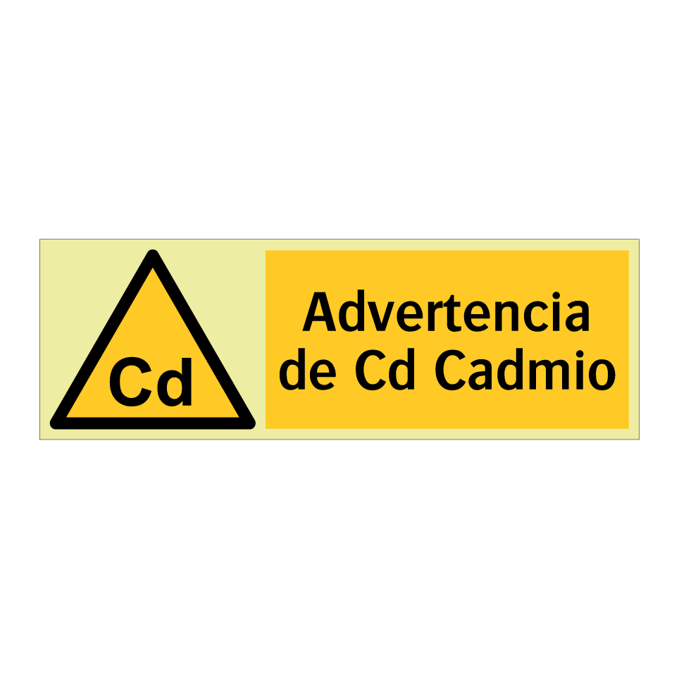 Advertencia de Cd Cadmio