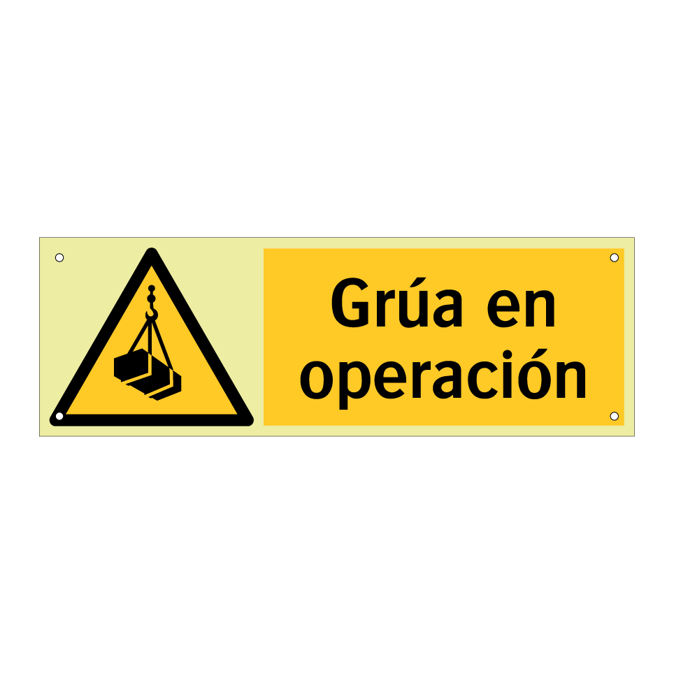 Grúa en operación