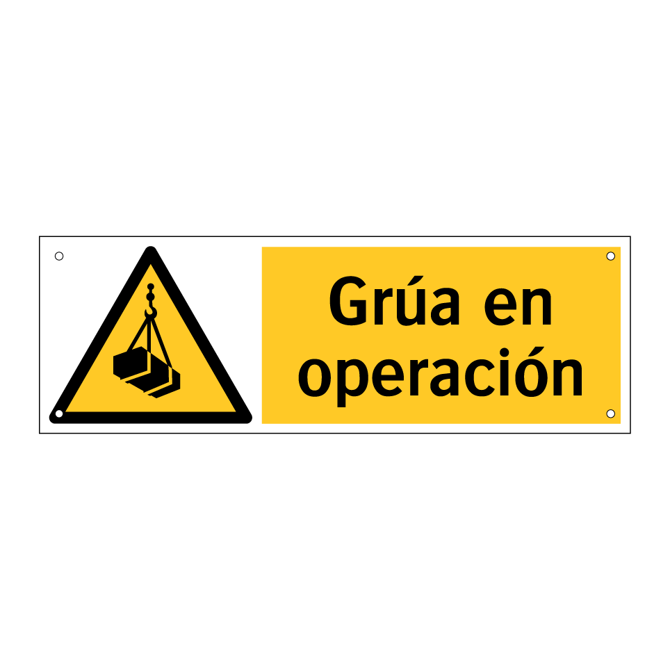 Grúa en operación