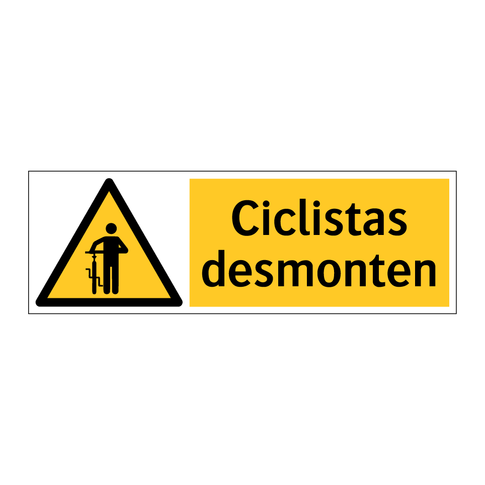Ciclistas desmonten