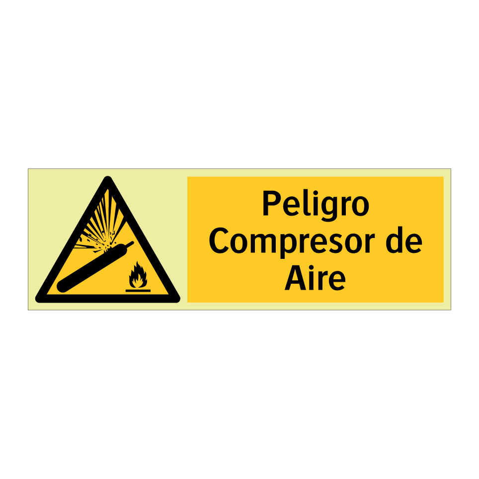 Peligro Compresor de Aire