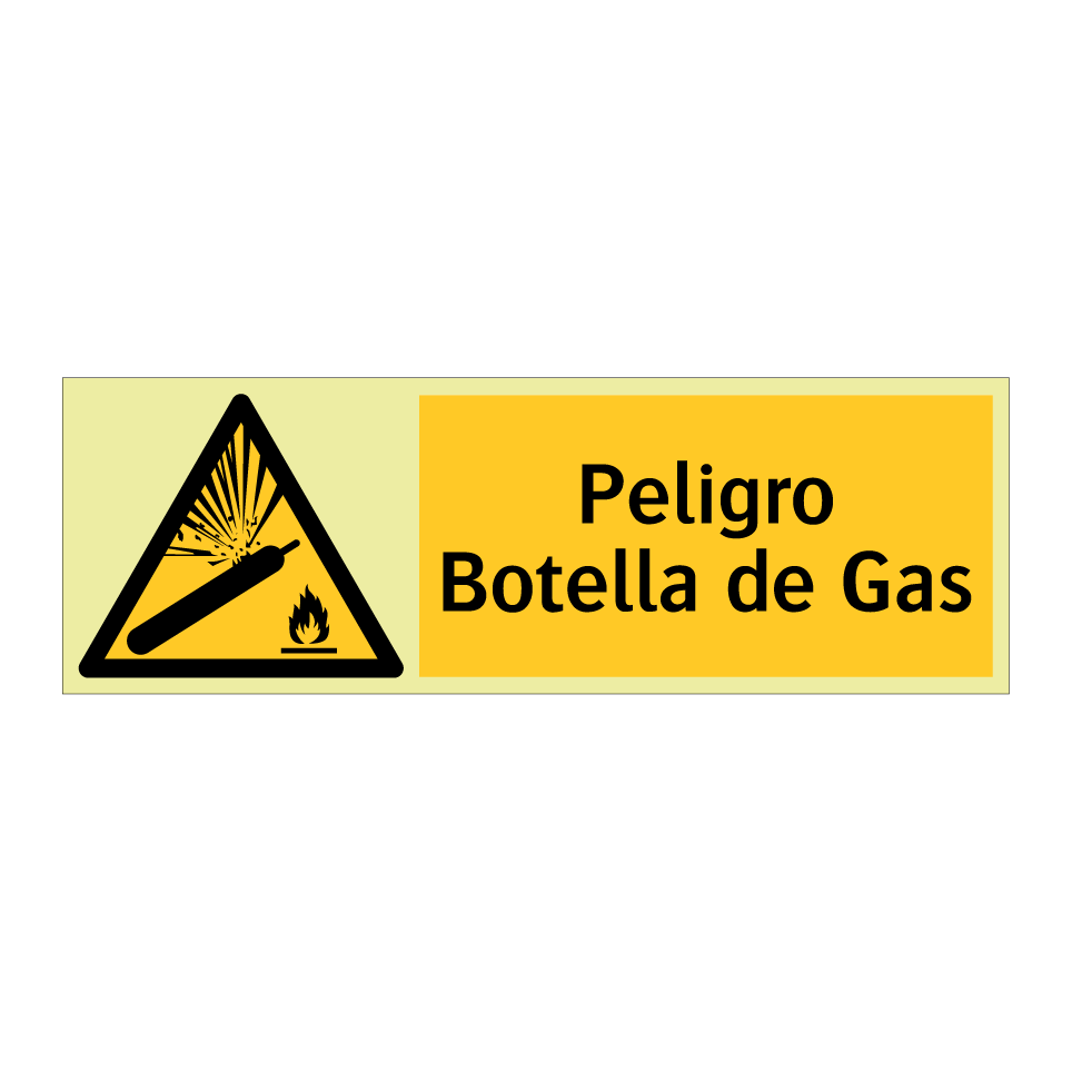 Peligro Botella de Gas
