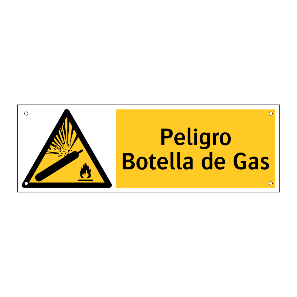 Peligro Botella de Gas