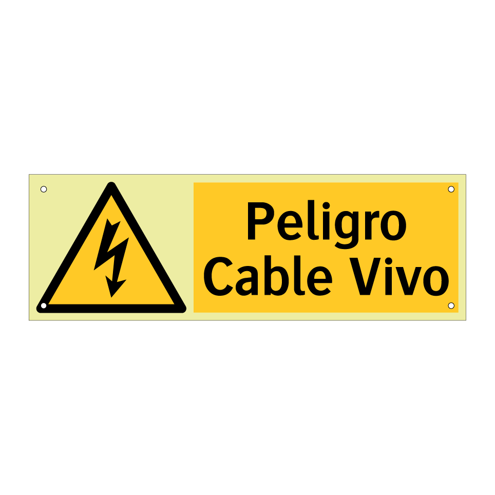 Peligro Cable Vivo