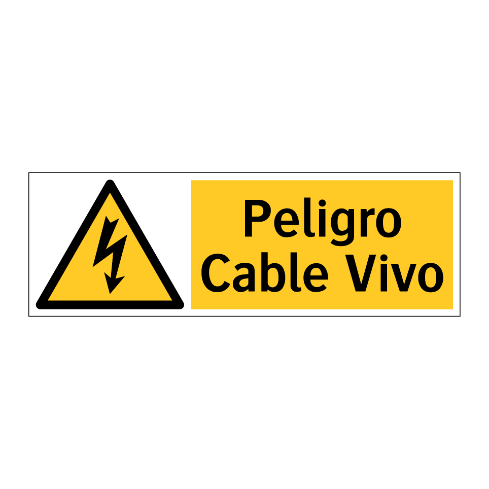 Peligro Cable Vivo