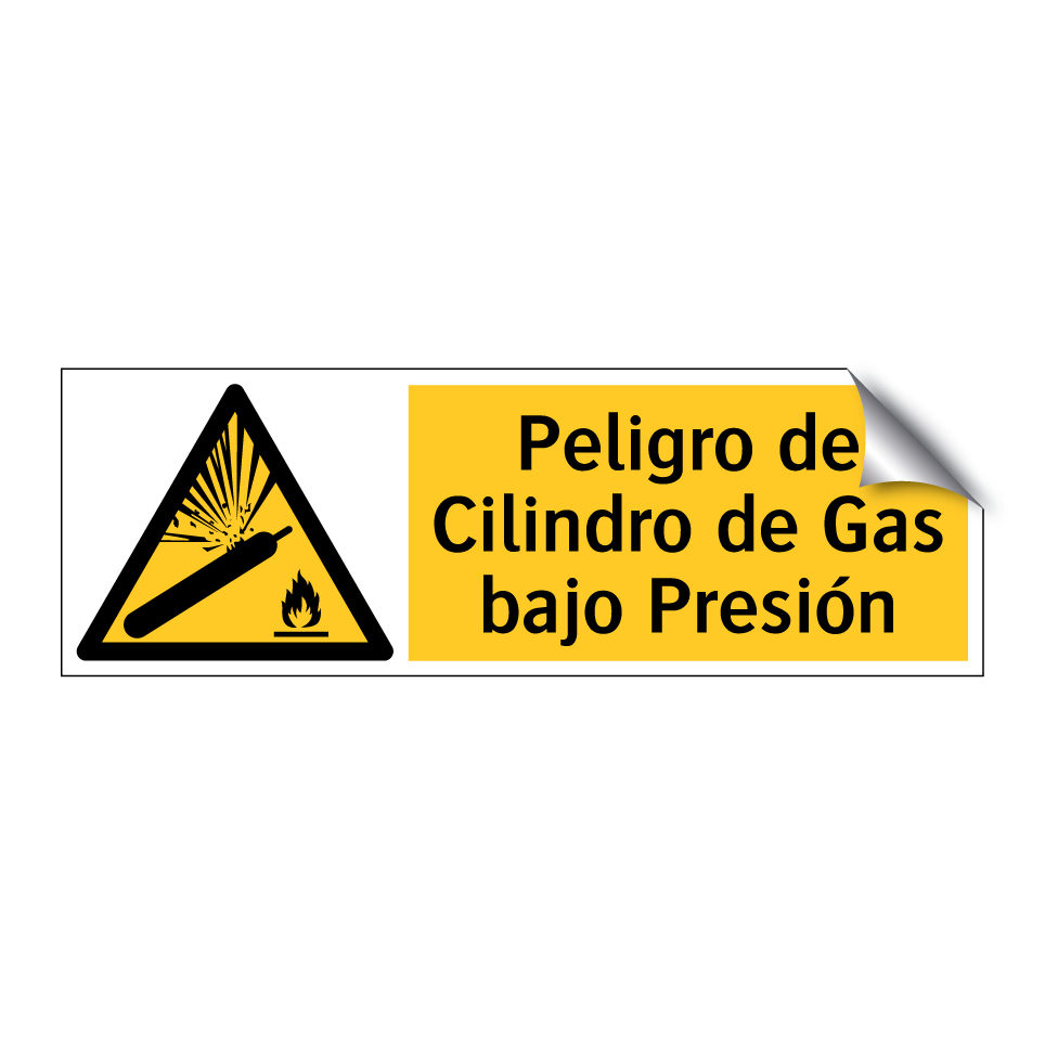 Peligro de Cilindro de Gas bajo Presión
