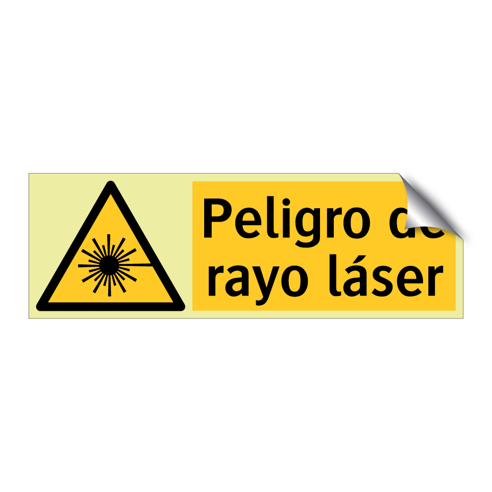 Peligro de rayo láser