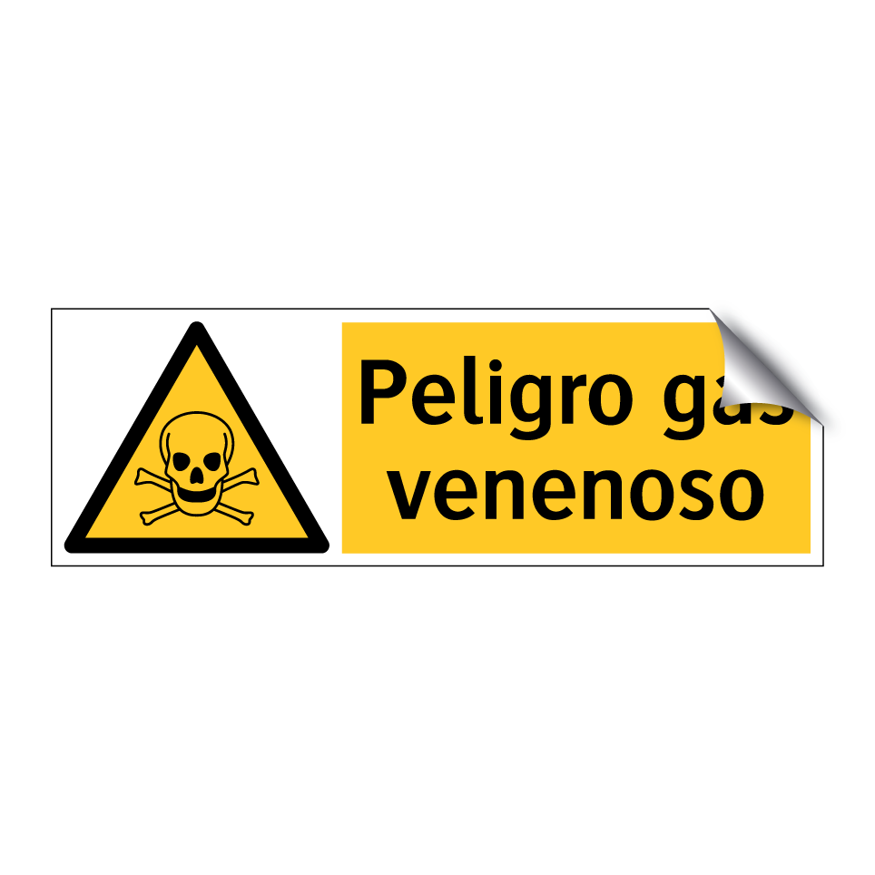 Peligro gas venenoso