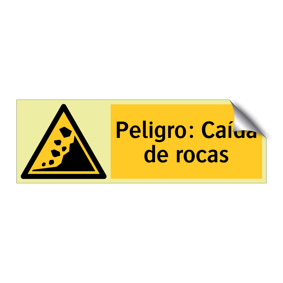 Peligro: Caída de rocas