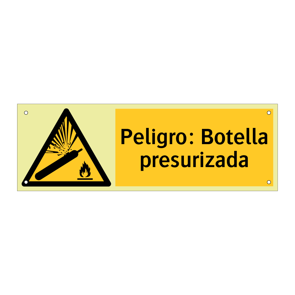 Peligro: Botella presurizada