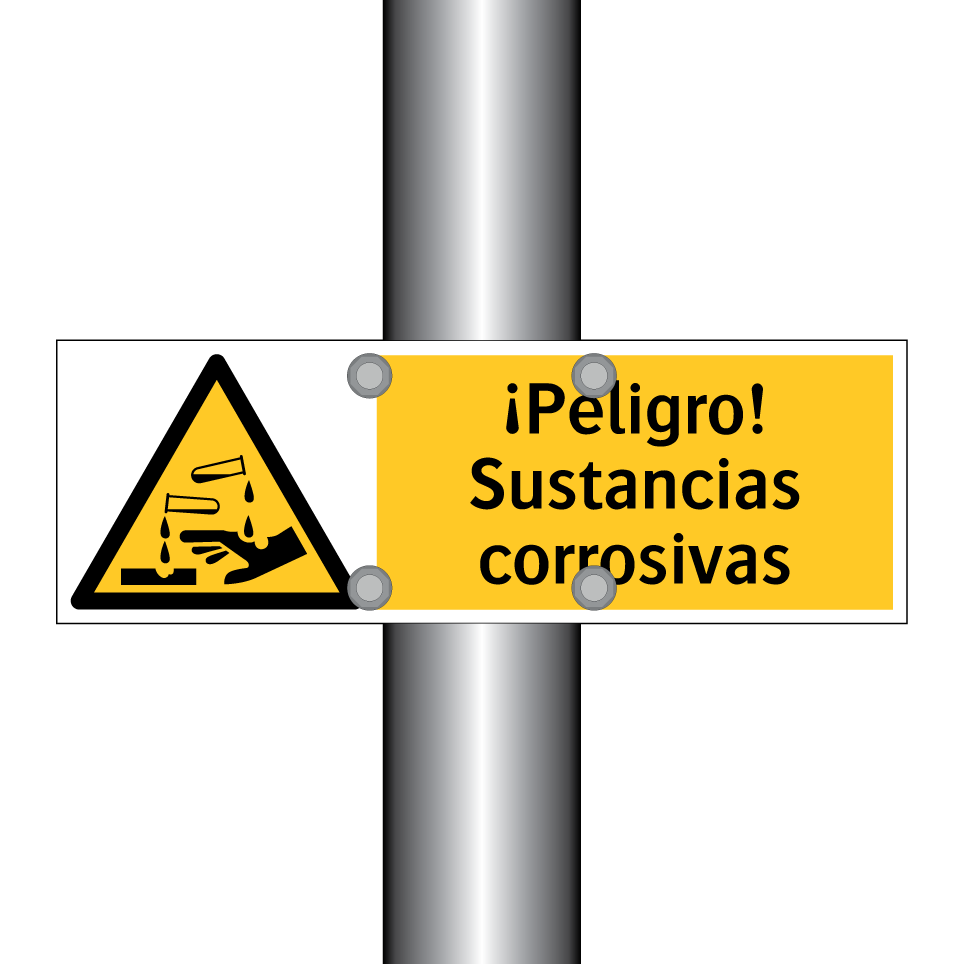 ¡Peligro! Sustancias corrosivas