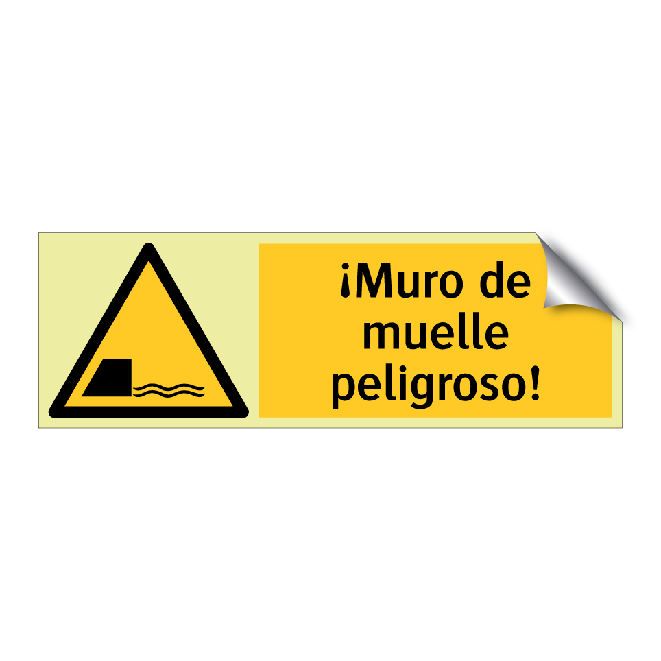 ¡Muro de muelle peligroso!