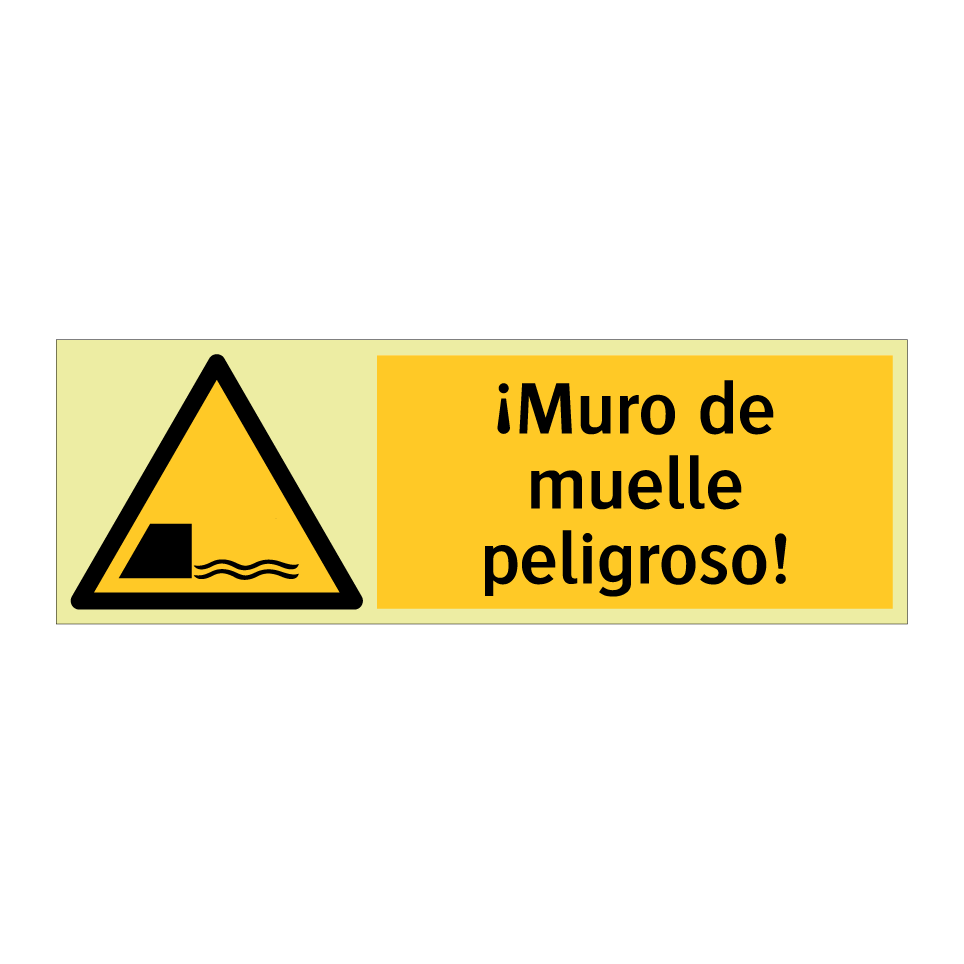 ¡Muro de muelle peligroso!