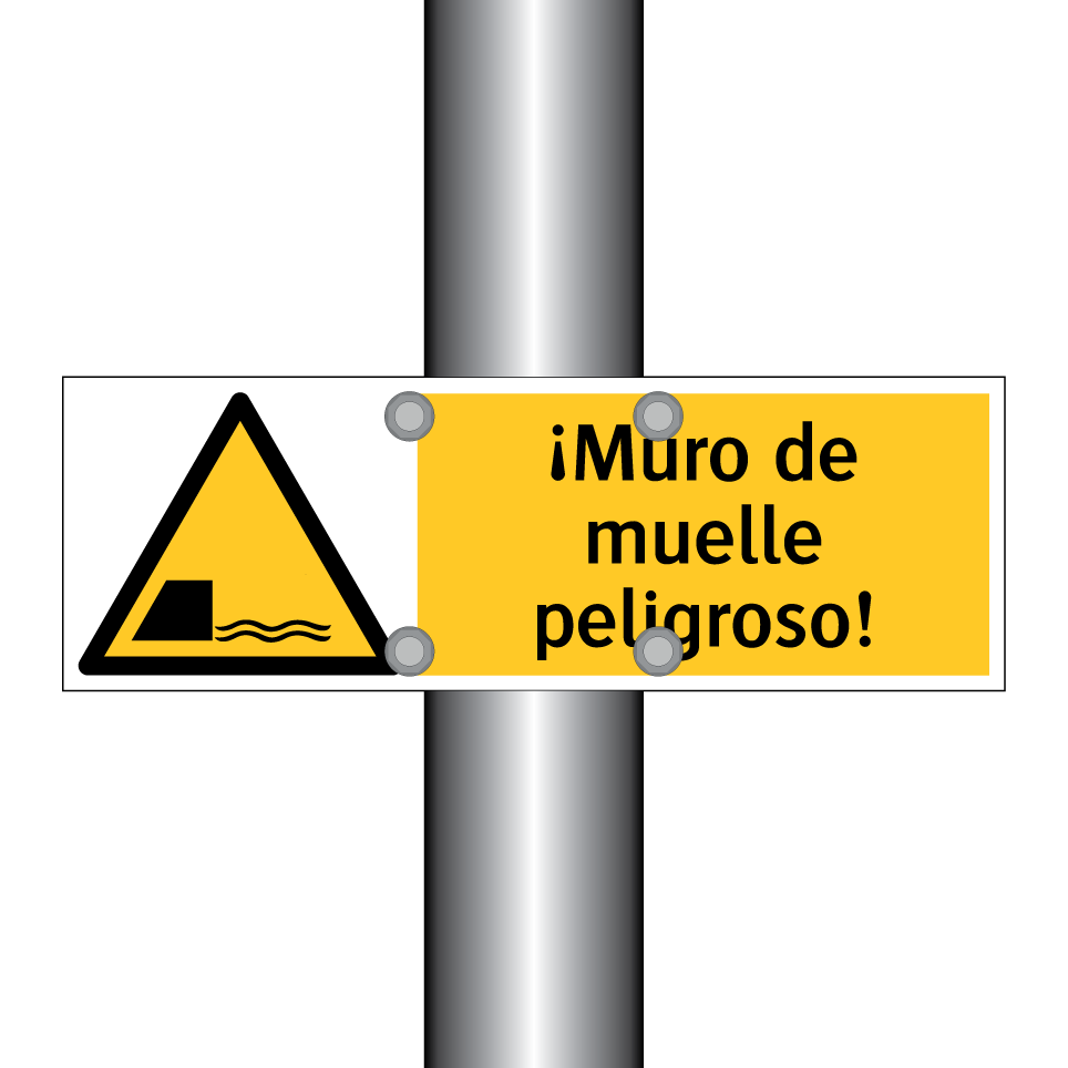 ¡Muro de muelle peligroso!