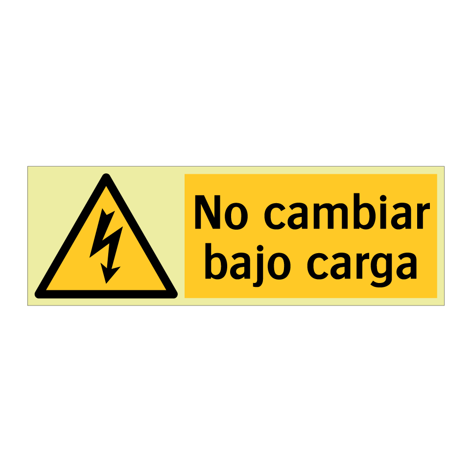 No cambiar bajo carga