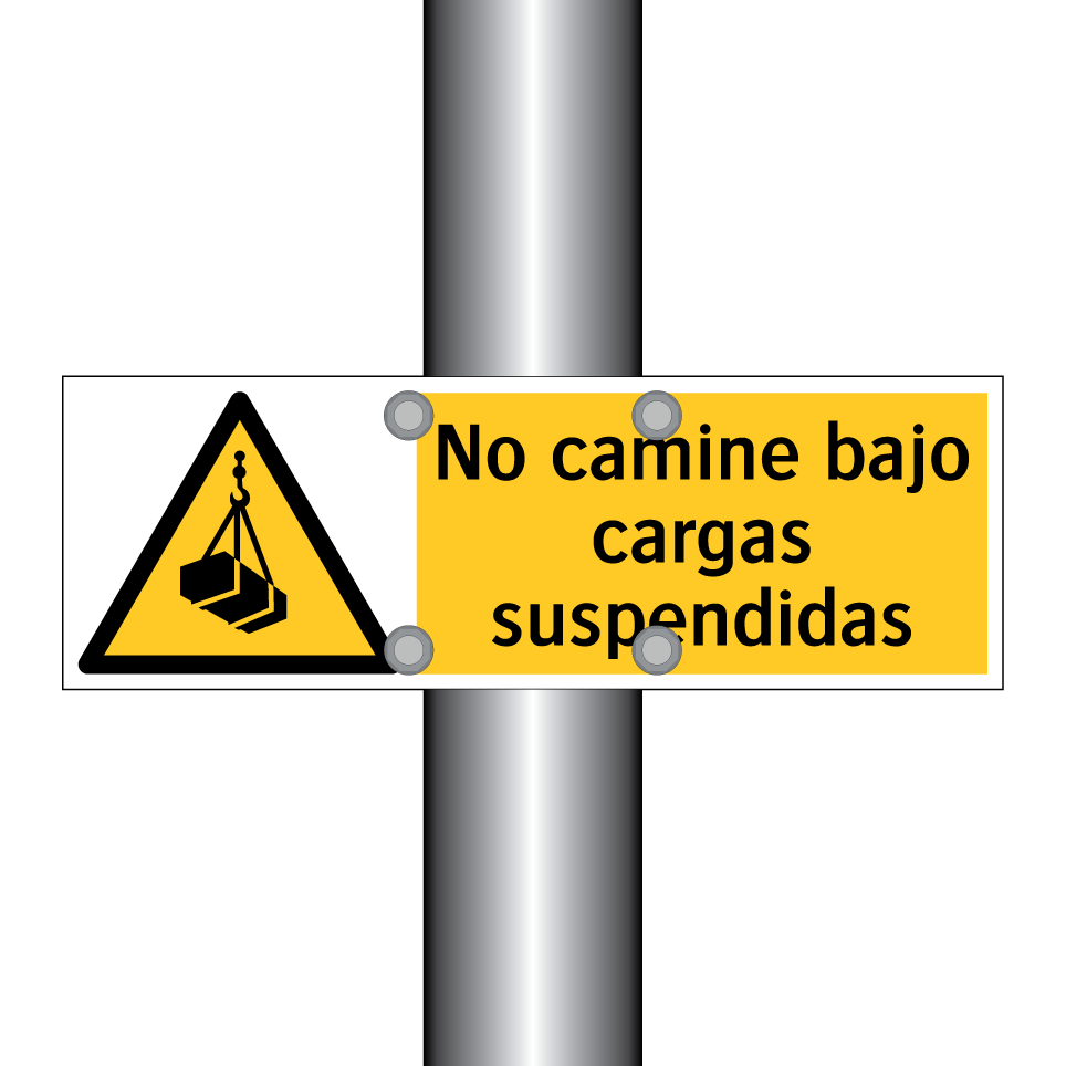 No camine bajo cargas suspendidas