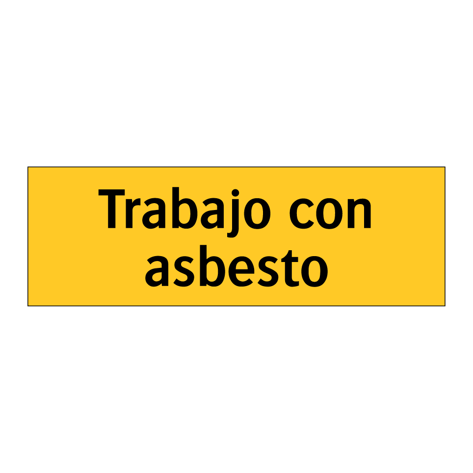 Trabajo con asbesto