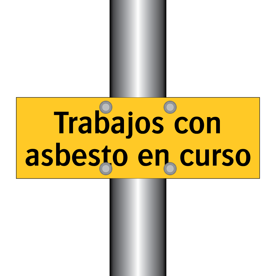 Trabajos con asbesto en curso