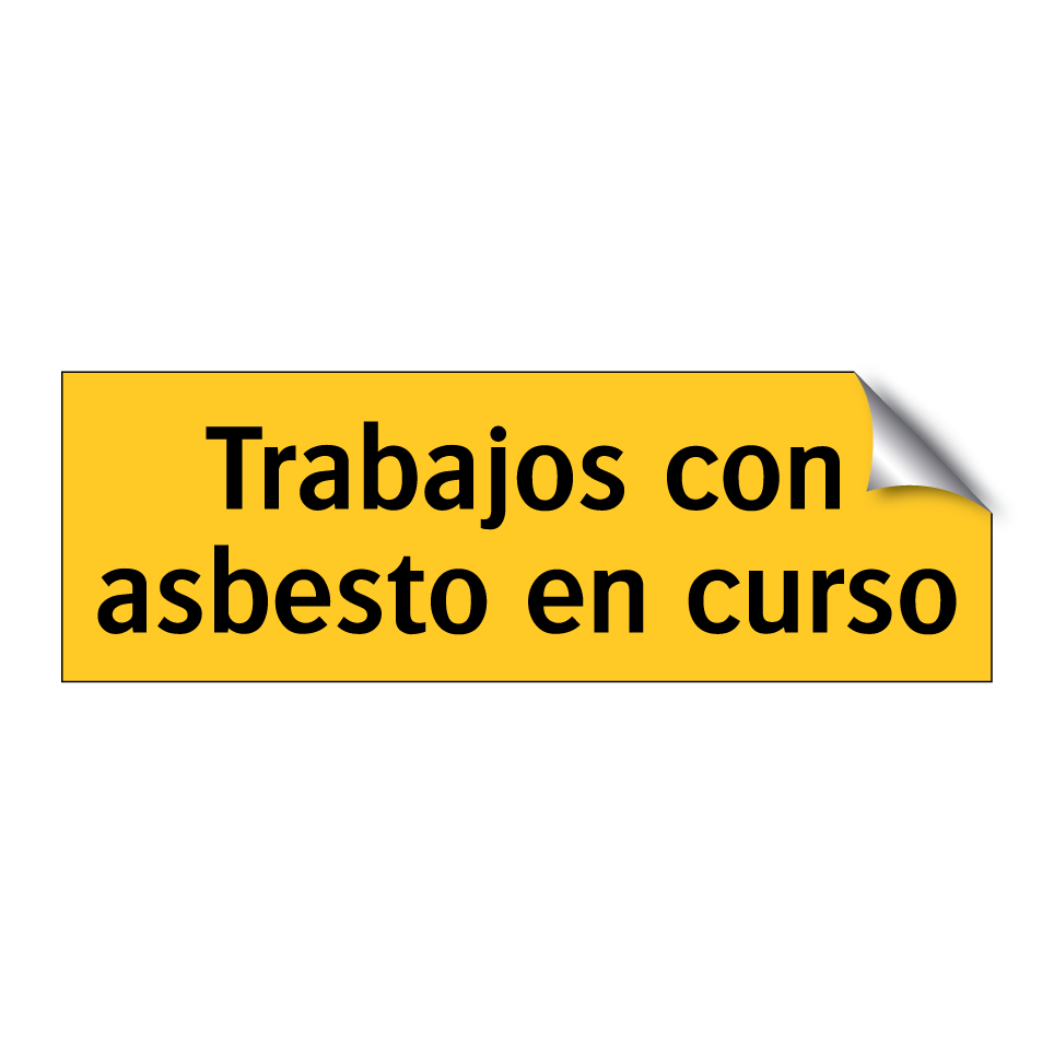 Trabajos con asbesto en curso