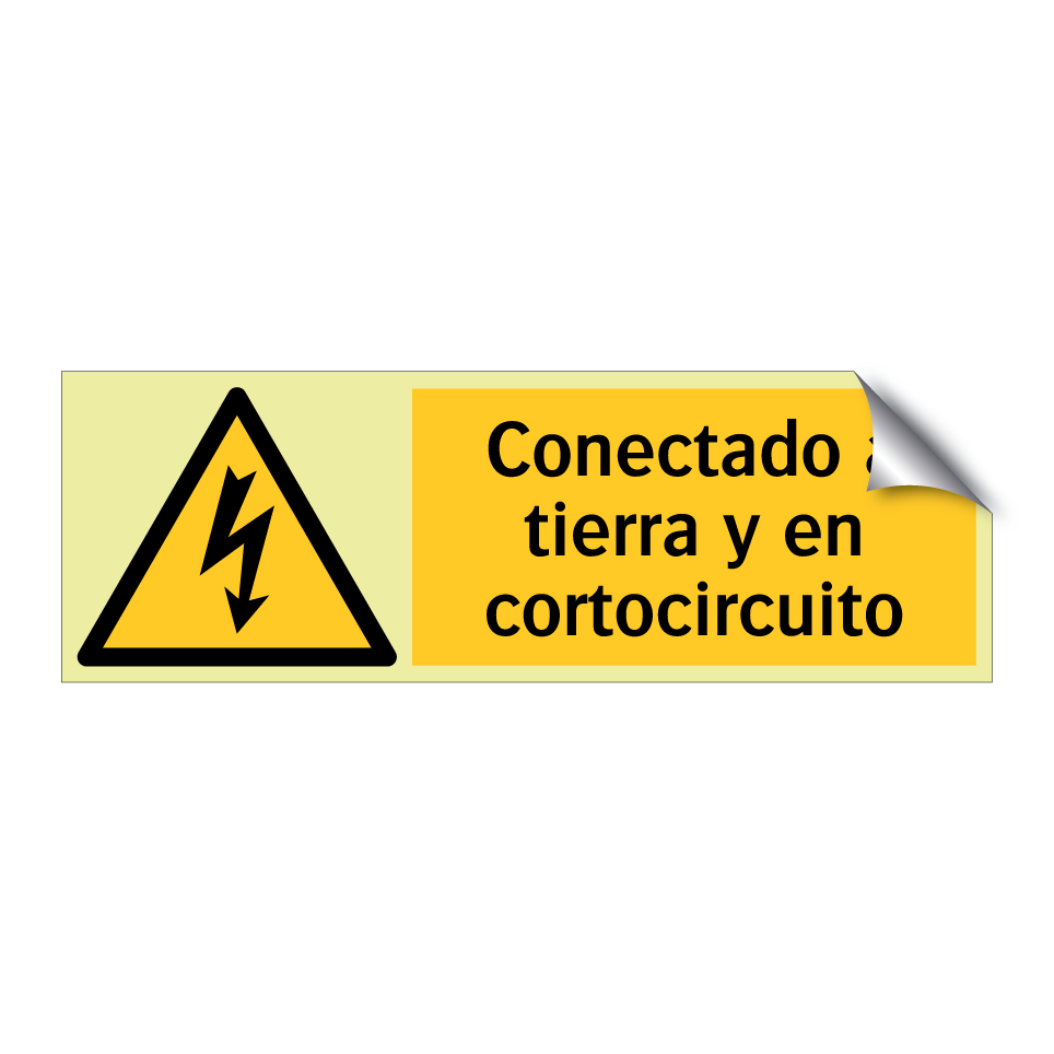 Conectado a tierra y en cortocircuito