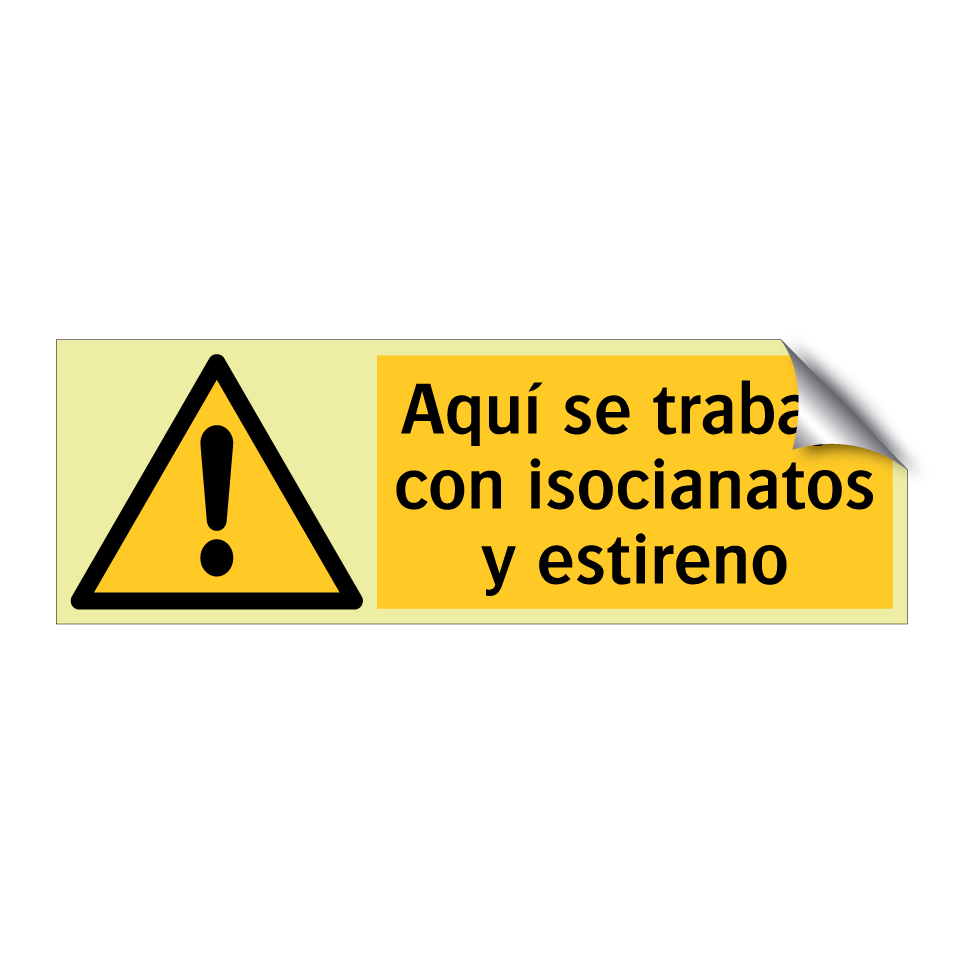 Aquí se trabaja con isocianatos y estireno