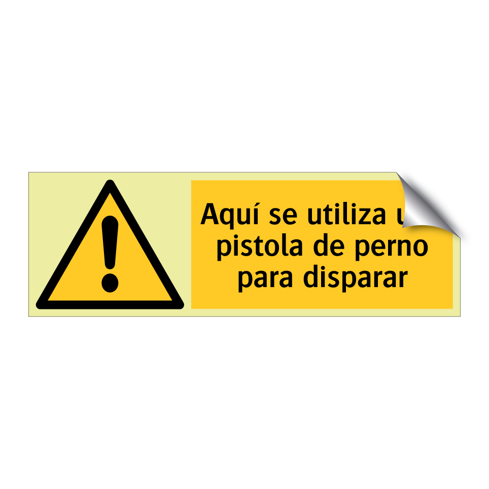 Aquí se utiliza una pistola de perno para disparar