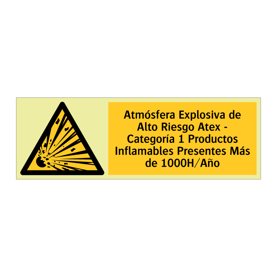 Atmósfera Explosiva de Alto Riesgo Atex - Categoría 1 Productos Inflamables Presentes Más de 1000H/Año