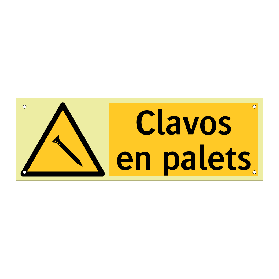 Clavos en palets