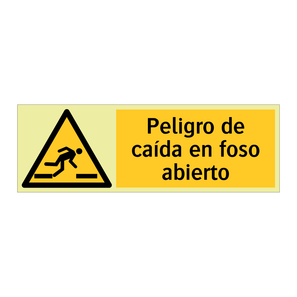 Peligro de caída en foso abierto